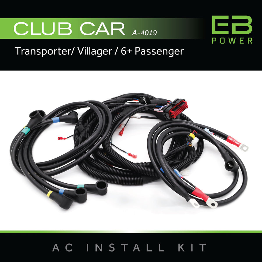 EB Power AC Install Kit / Club Car Transporter/Villager / 6 Passenger