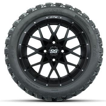 GTW Vortex 14 in Wheels with 23x10-14 in Nomad All Terrain Tires - Set of 4