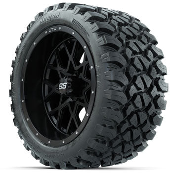 GTW Vortex 14 in Wheels with 23x10-14 in Nomad All Terrain Tires - Set of 4