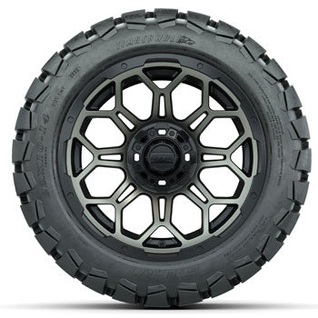 GTW Bronze/Black Bravo 14 in Wheels with 22x10-14 Timberwolf All-Terrain Tires - Set of 4