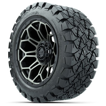 GTW Bronze/Black Bravo 14 in Wheels with 22x10-14 Timberwolf All-Terrain Tires - Set of 4