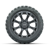 GTW Raven Matte Gray 14 in Wheels with 23x10-R14 Nomad All-Terrain Tires - Set of 4