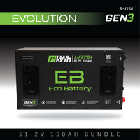 Eco Battery 51V (48V) 150AH Battery Bundle / Evolution (9-Pin Harness)