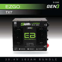 Eco Battery (36V) 38V 105AH Battery Bundle / EZGO TXT