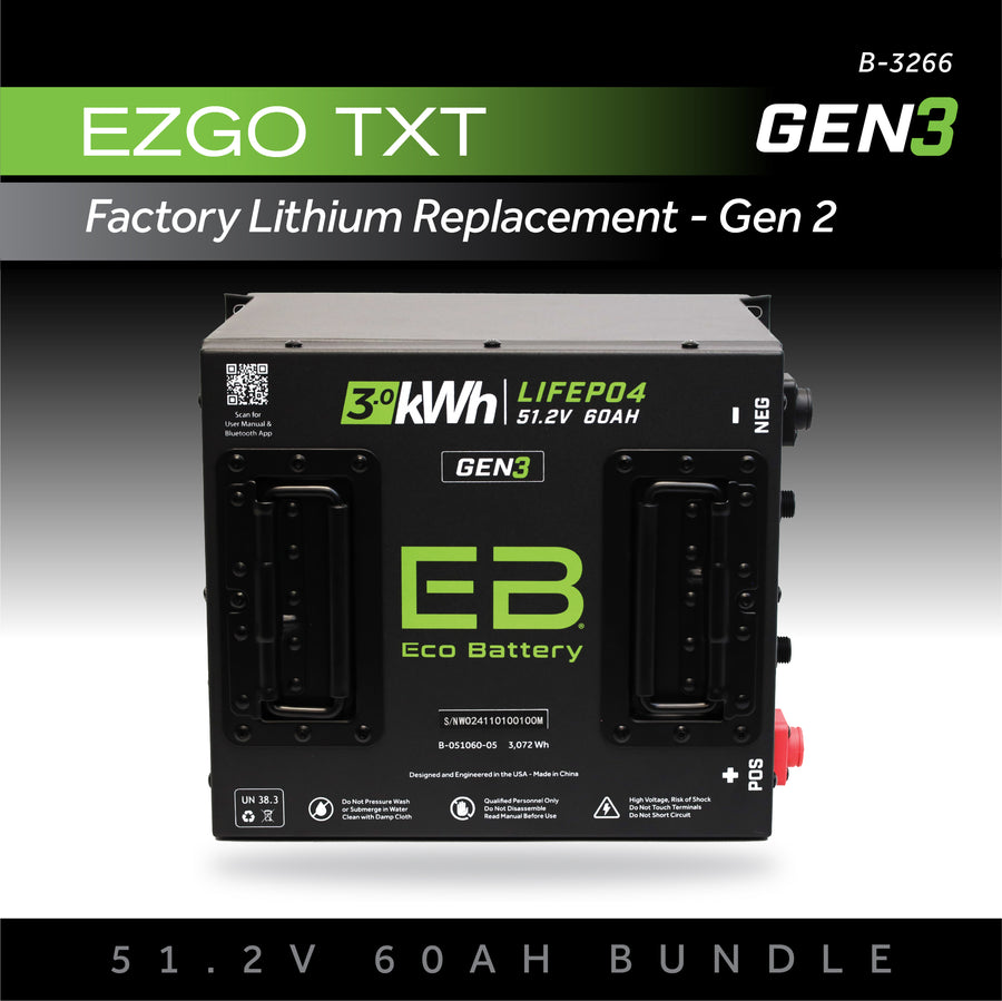 51V 60AH Battery Bundle / EZGO TXT Samsung Gen2