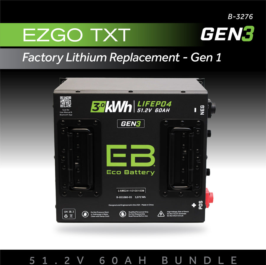 51V 60AH Battery Bundle / EZGO TXT Samsung Gen1