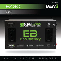 Eco Battery (48V) 51V 160AH Battery Bundle / EZGO TXT