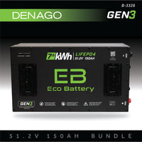Eco Battery (48V) 51V 150AH Battery Bundle / DENAGO