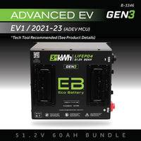 Eco Battery (48V) 51V 60AH Battery Bundle / Advanced EV EV1 / 2021-23 (ADEV MCU)