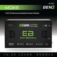 Eco Battery 70V (72V) 165AH Battery Bundle / Moke