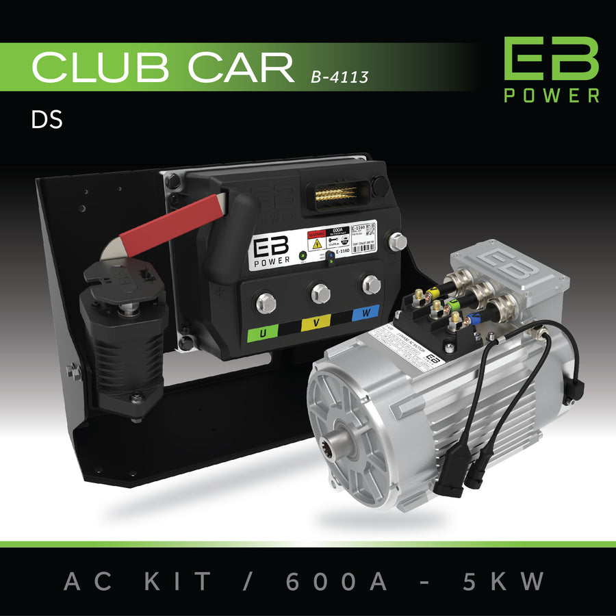 EB Power AC Kit / 600A + 5kW (MOST TORQUE) / Club Car DS/Villager