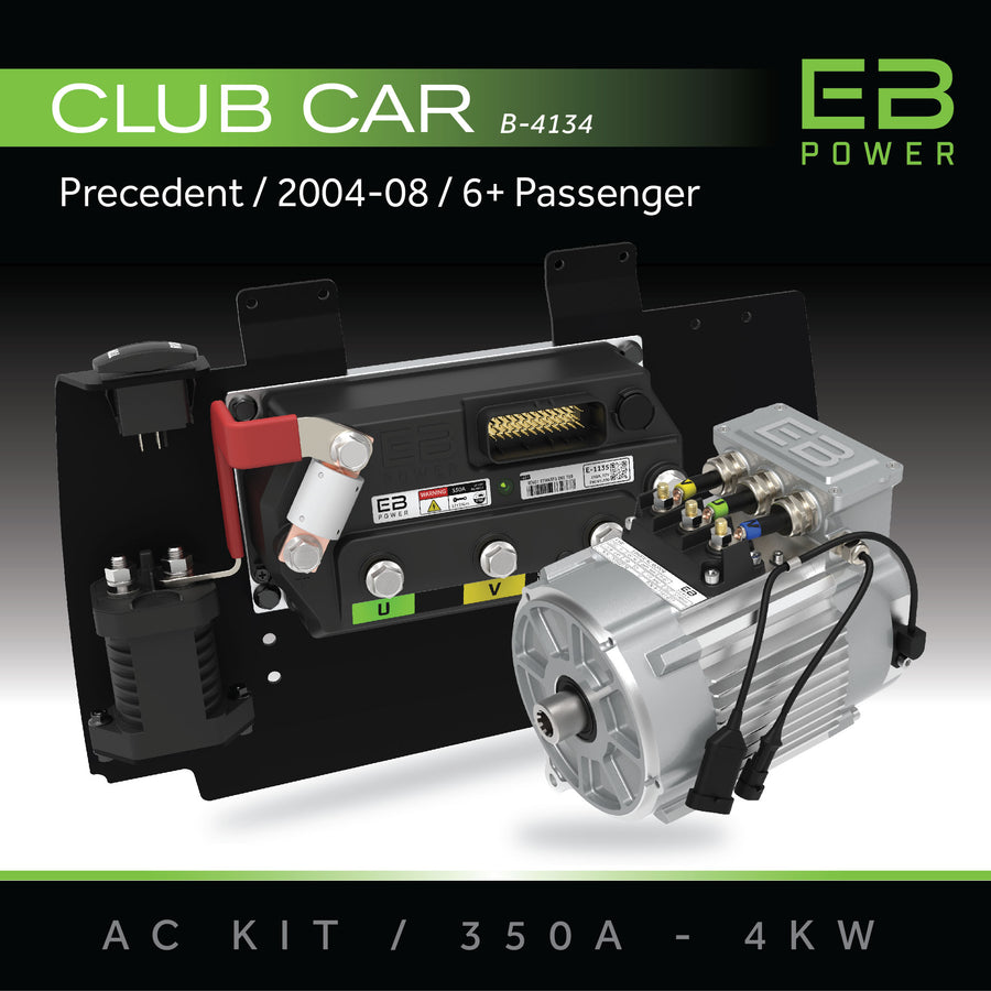 EB Power AC Kit / 350A + 4kW (GREAT TORQUE) / Club Car Precedent / 2004-08 / 6 Passenger