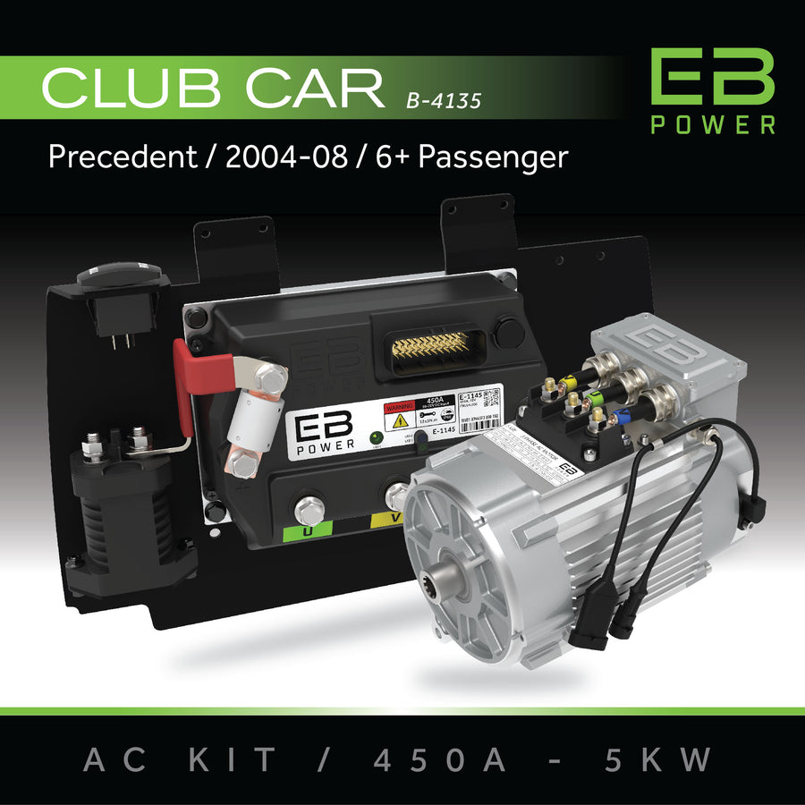EB Power AC Kit / 450A + 5kW (BETTER TORQUE) / Club Car Precedent / 2004-08 / 6 Passenger