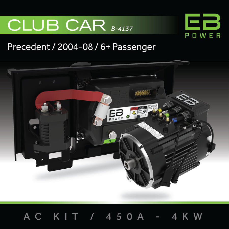 EB Power AC Kit / 450A + 4kW (BETTER TORQUE) / Club Car Precedent / 2004-08 / 6+ Passenger