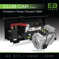 EB Power AC Kit / 600A + 5kW (MOST TORQUE) / Club Car Precedent/Tempo/Onward / 2009+