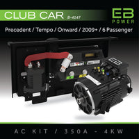 EB Power AC Kit / 350A + 4kW (GREAT TORQUE) / Club Car Precedent / 2009+ / 6 Passenger