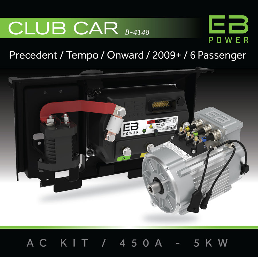EB Power AC Kit / 450A + 5kW (BETTER TORQUE) / Club Car Precedent / 2009+ / 6 Passenger