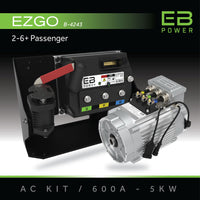 EB Power AC Kit / 600A + 5kW (MOST TORQUE) / EZGO / 2-6 Passenger