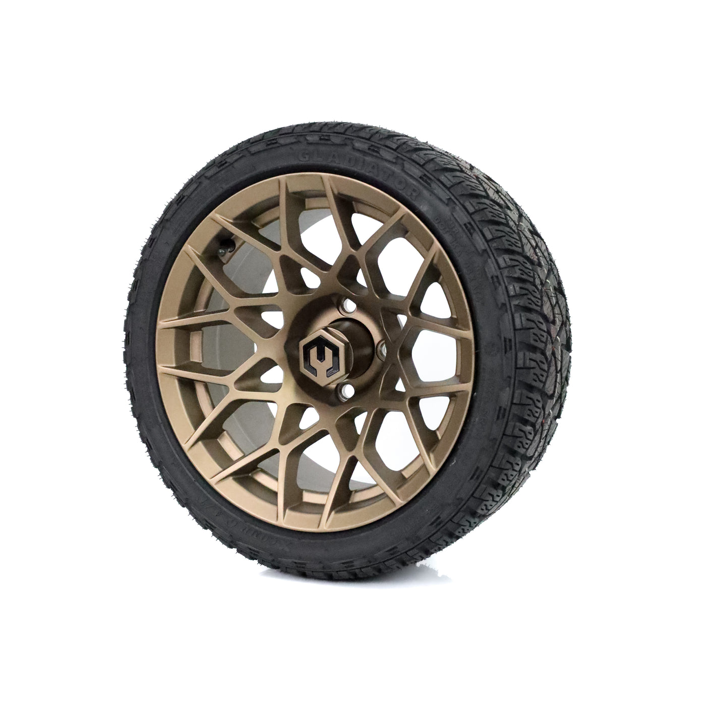 MODZ Blitz 14x7 Matte Bronze & X Comp A/T Tire Package