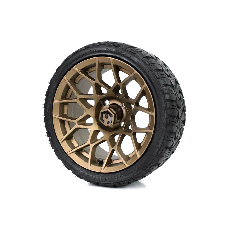 MODZ Blitz 14x7 Matte Bronze & X Comp X/T Tire Package