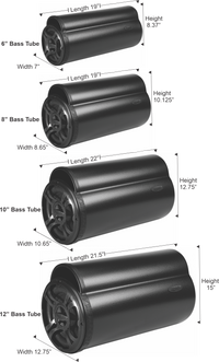 Bazooka BT Series 8" Amplified Bass Tubes