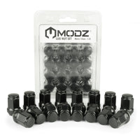 MODZ Golf Cart Lug Nuts - Pack of 16 Metric (12mm -1.25) Black