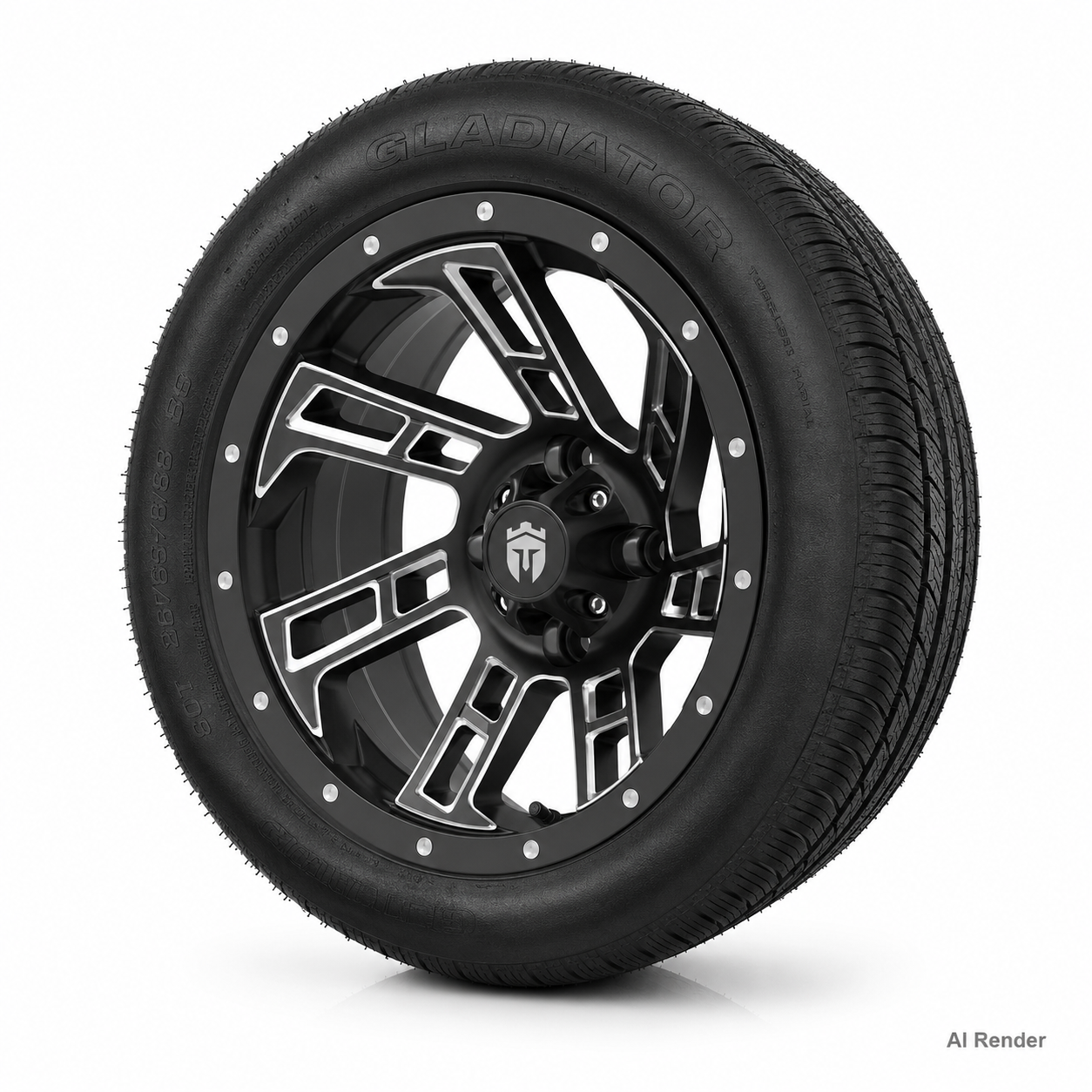 Empire 14" Hook HK2 Wheel & X Comp H/T Tire Package