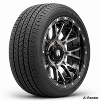 Empire 14" Savage SV5 Black Chrome Wheel & X Comp Golf H/T Tire Package