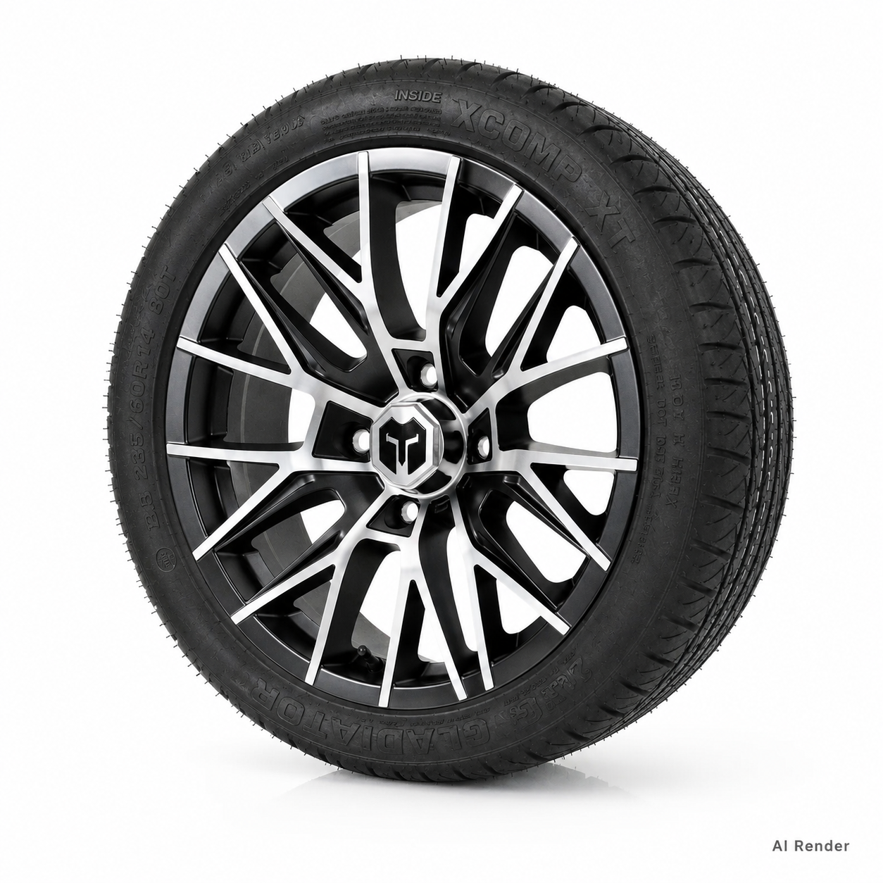 Empire 14x7 Diablo D3B Wheel & X Comp H/T Tire Package