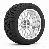 Empire 15" Knight K4 Chrome Wheel & X Comp Golf X/T Tire Package