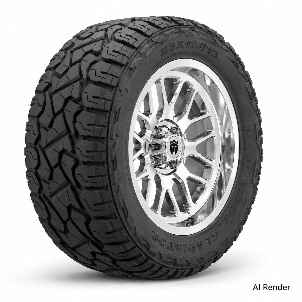 Empire 15" Crown C4 Chrome Wheel & X Comp X/T Tire Package