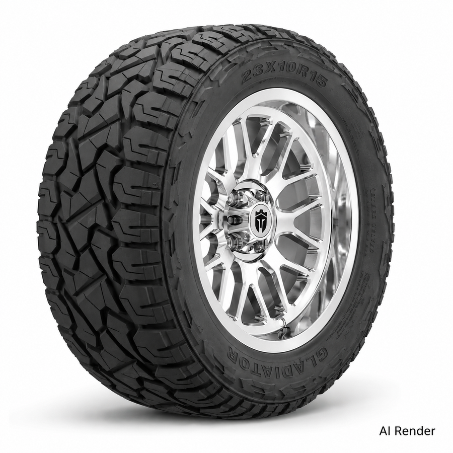 Empire 15" Crown C4 Chrome Wheel & X Comp X/T Tire Package