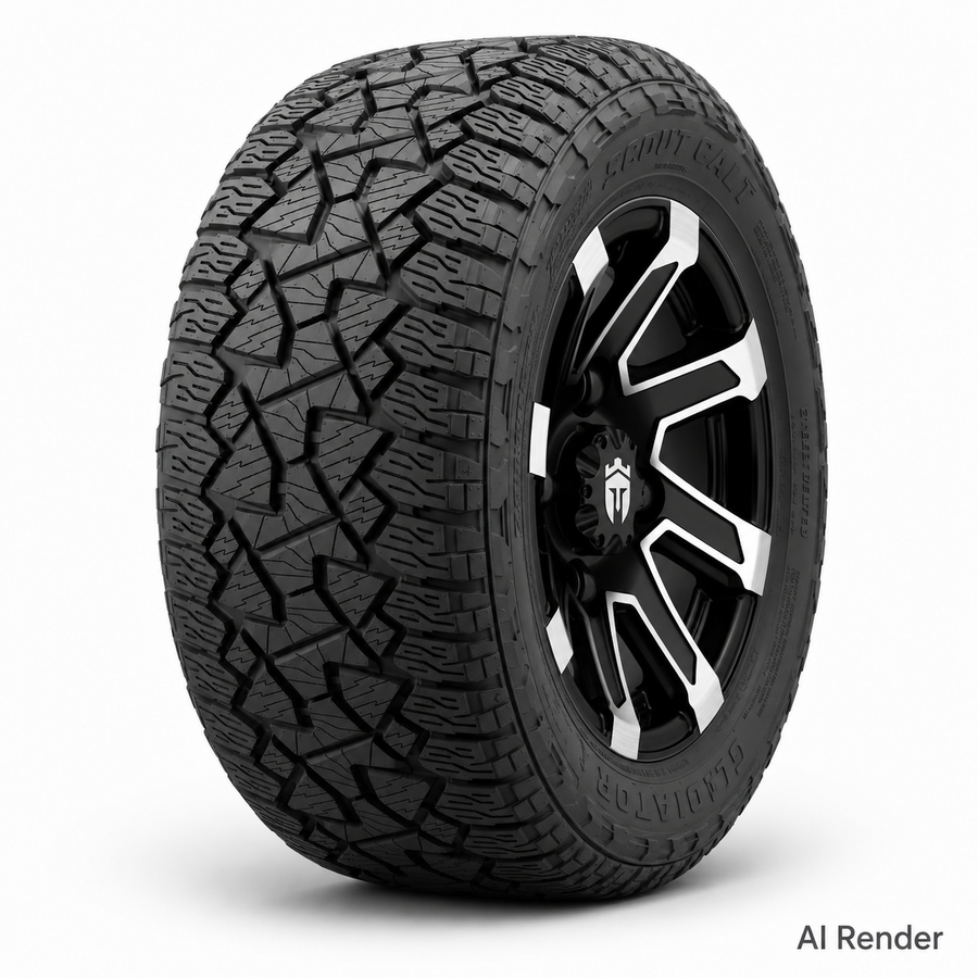 Empire® 10" Blade B10 Wheel with X Comp Golf A/T Tire Package