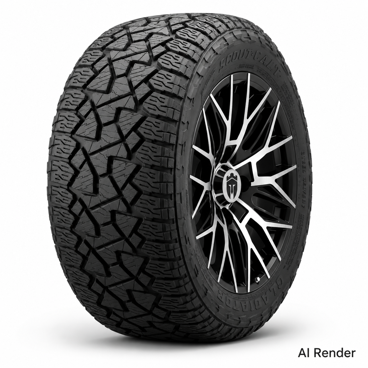 Empire® 14" Diablo D3B Wheel with X Comp Golf A/T Tire Package
