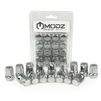 MODZ Golf Cart Lug Nuts - Pack of 16 Metric (12mm -1.25) Chrome