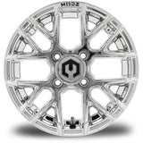 MODZ® Matrix 12x7 Chrome 12" Golf Cart Wheel