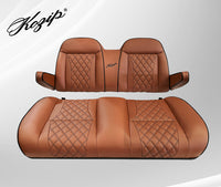 Kozip Yamaha Drive/Drive 2 Front Seat - Brown with Black Contrast Stitching