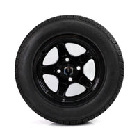MODZ Drift 12x7 Glossy Black & Gladiator Golf A/P Tire Combo