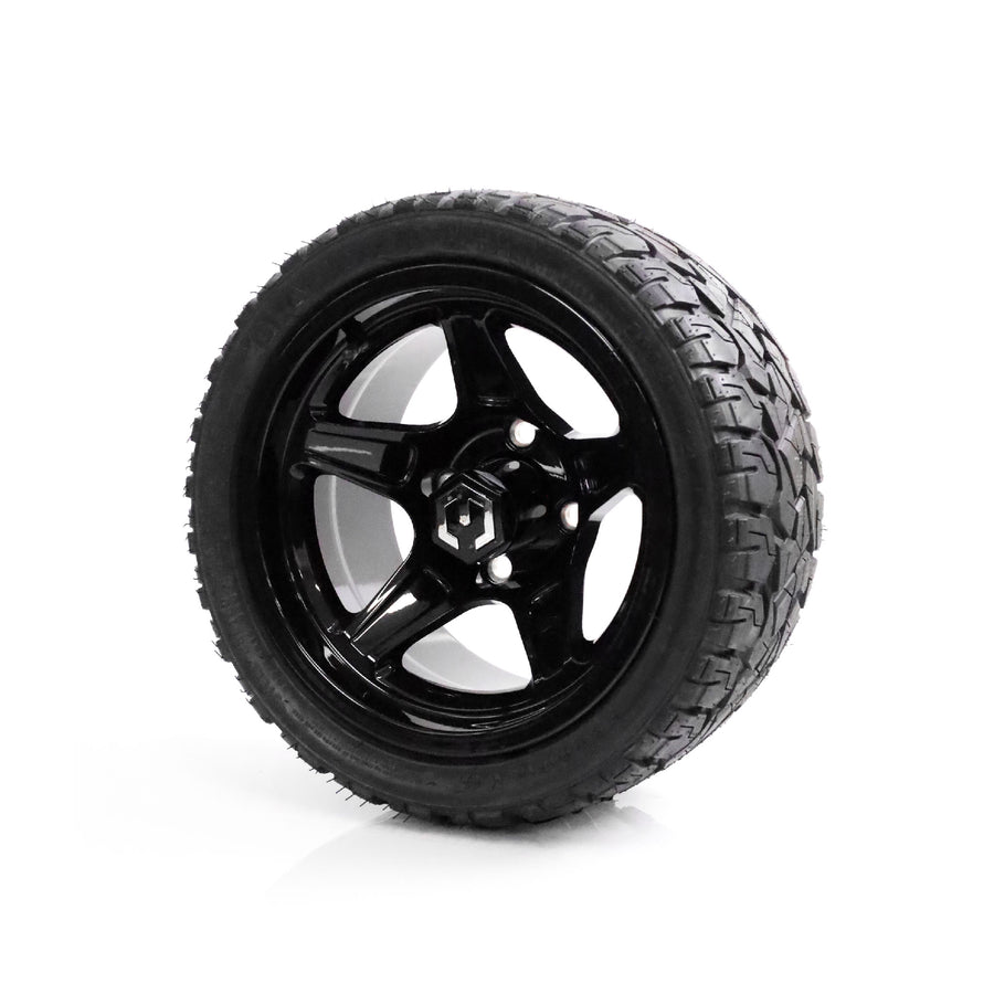MODZ Drift 12x7 Glossy Black & X Comp X/T Tire Package