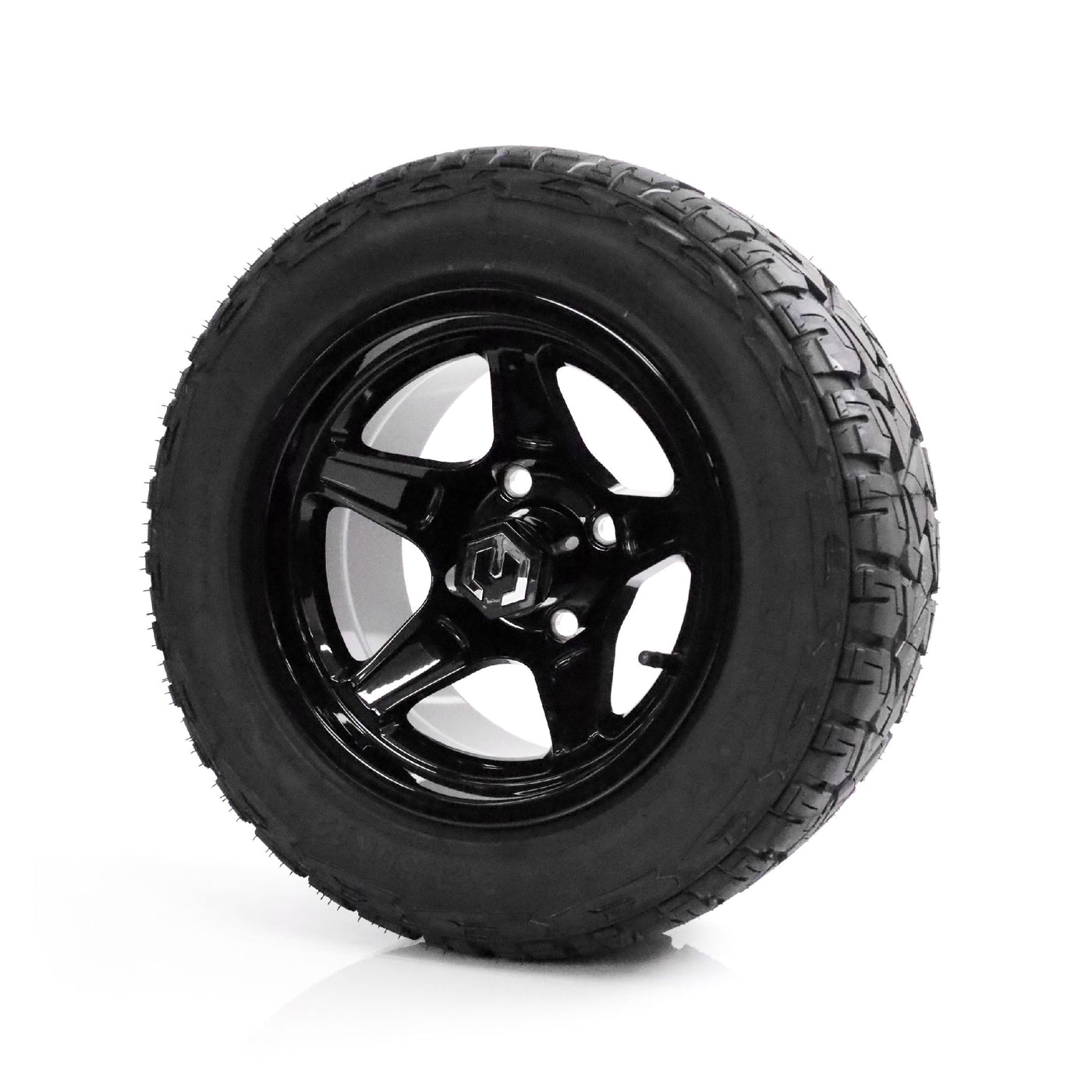 MODZ Drift 12x7 Glossy Black & X Comp X/T Tire Package