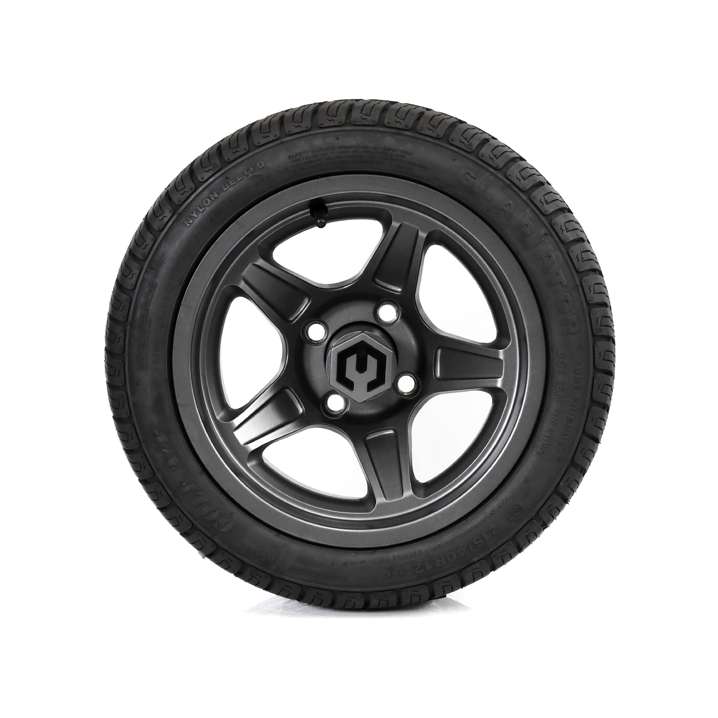 MODZ Drift 12x7 Gunmetal & Gladiator Golf A/P Tire Package