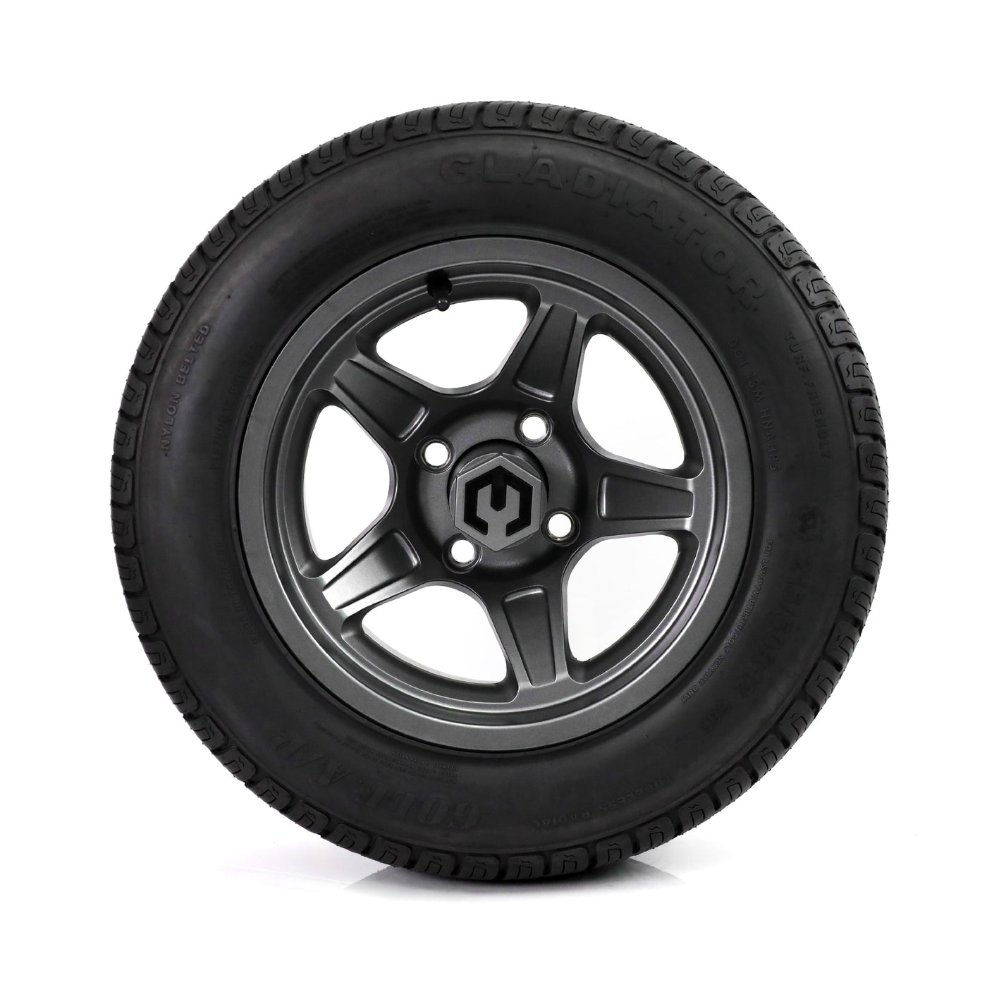 MODZ Drift 12x7 Gunmetal & Gladiator Golf A/P Tire Package