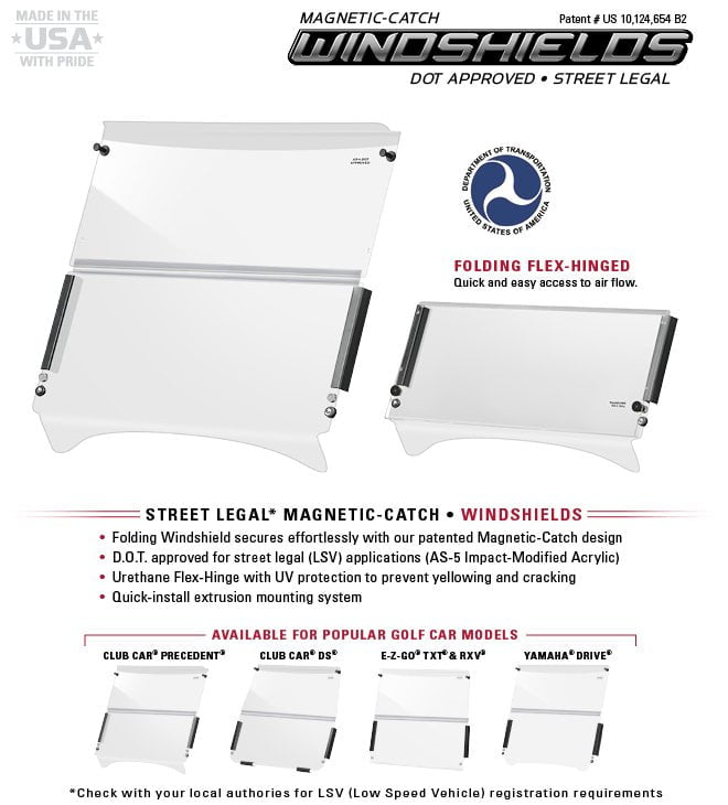 DoubleTake AS4 Windshield with Magnetic-Catch, Clear