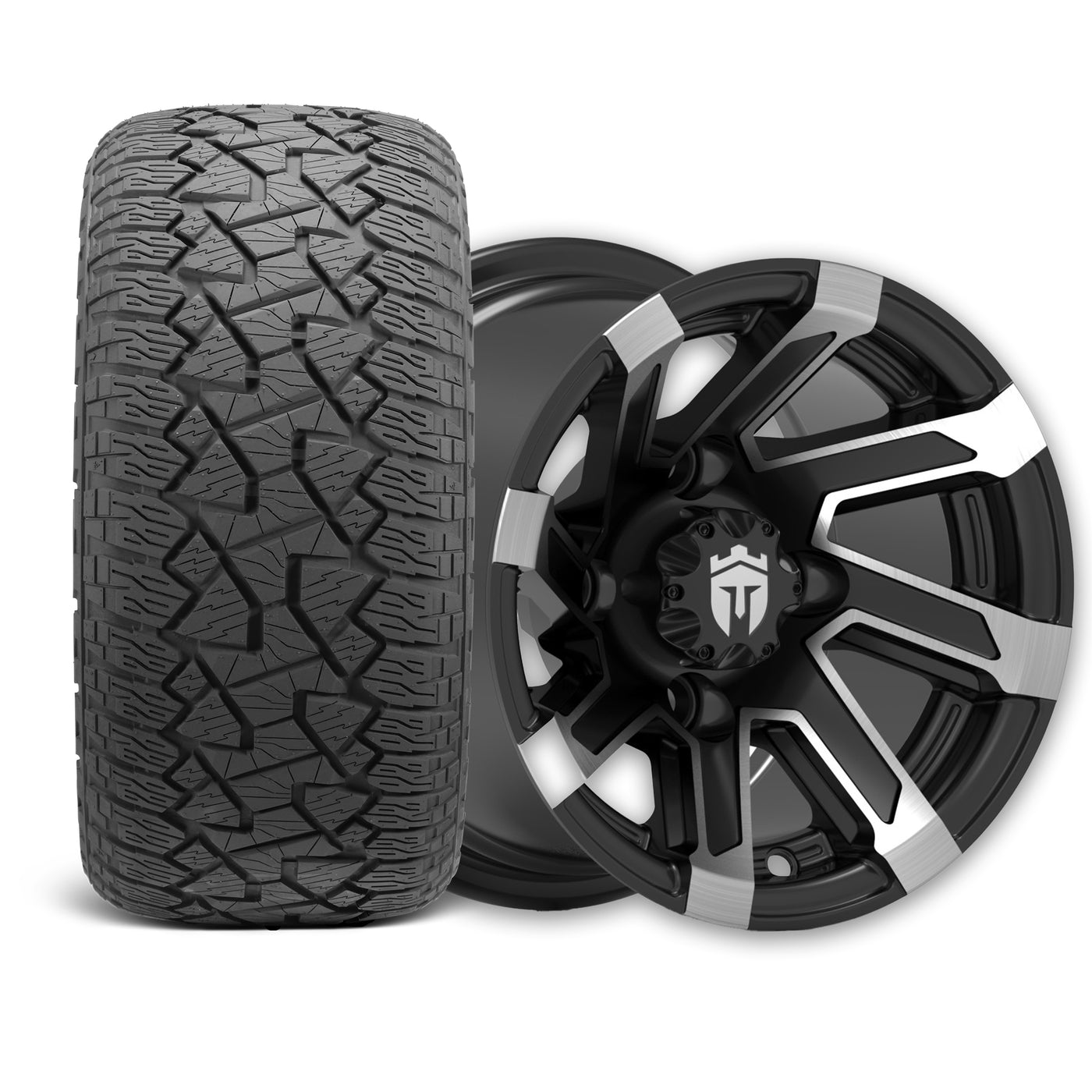 Empire Blade B10 10x7 Wheel with X Comp Golf A/T Tire