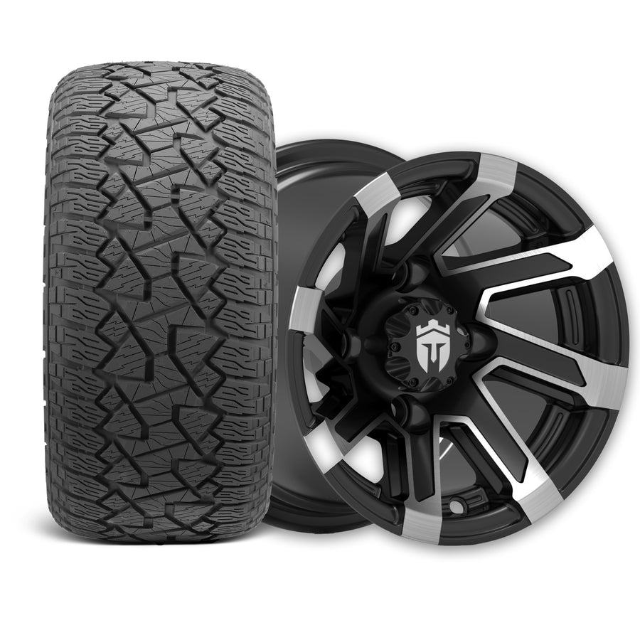 Empire Blade B10 10x7 Wheel with X Comp Golf A/T Tire