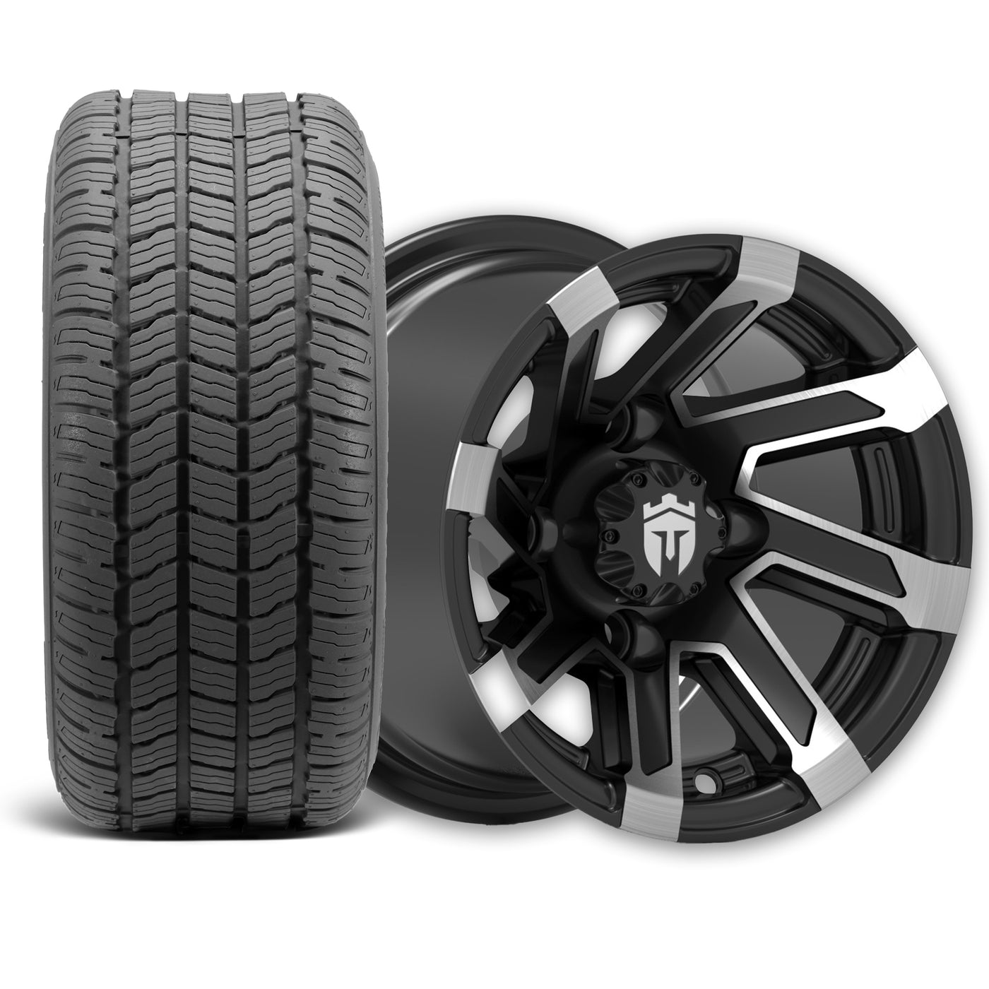 Empire Blade B10 10x7 Wheel with Gladiator Golf A/P Tire