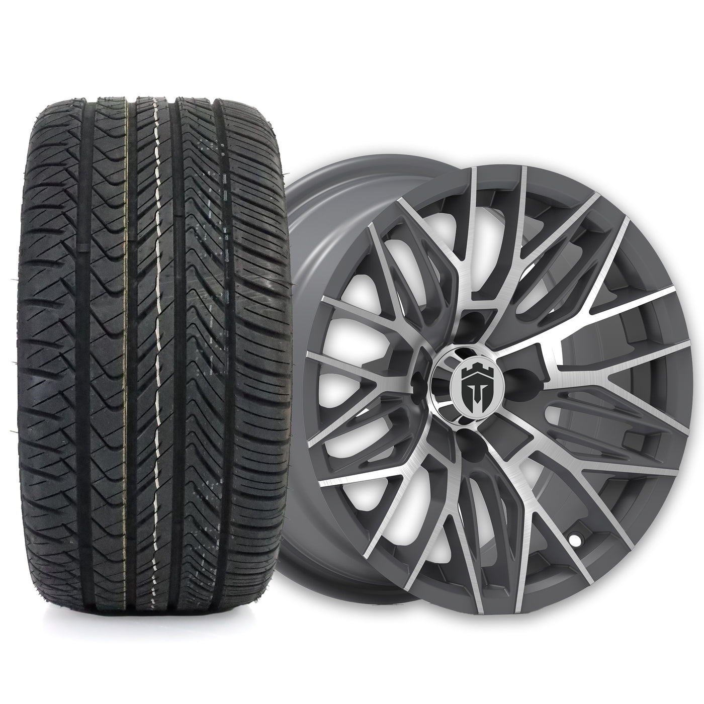 Empire Diablo DGRY 14x7 Wheel with X Comp H/T Tire