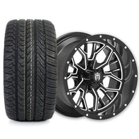 Empire Outlaw O2 14x7 Gloss Black Wheel with X Comp H/T Tire