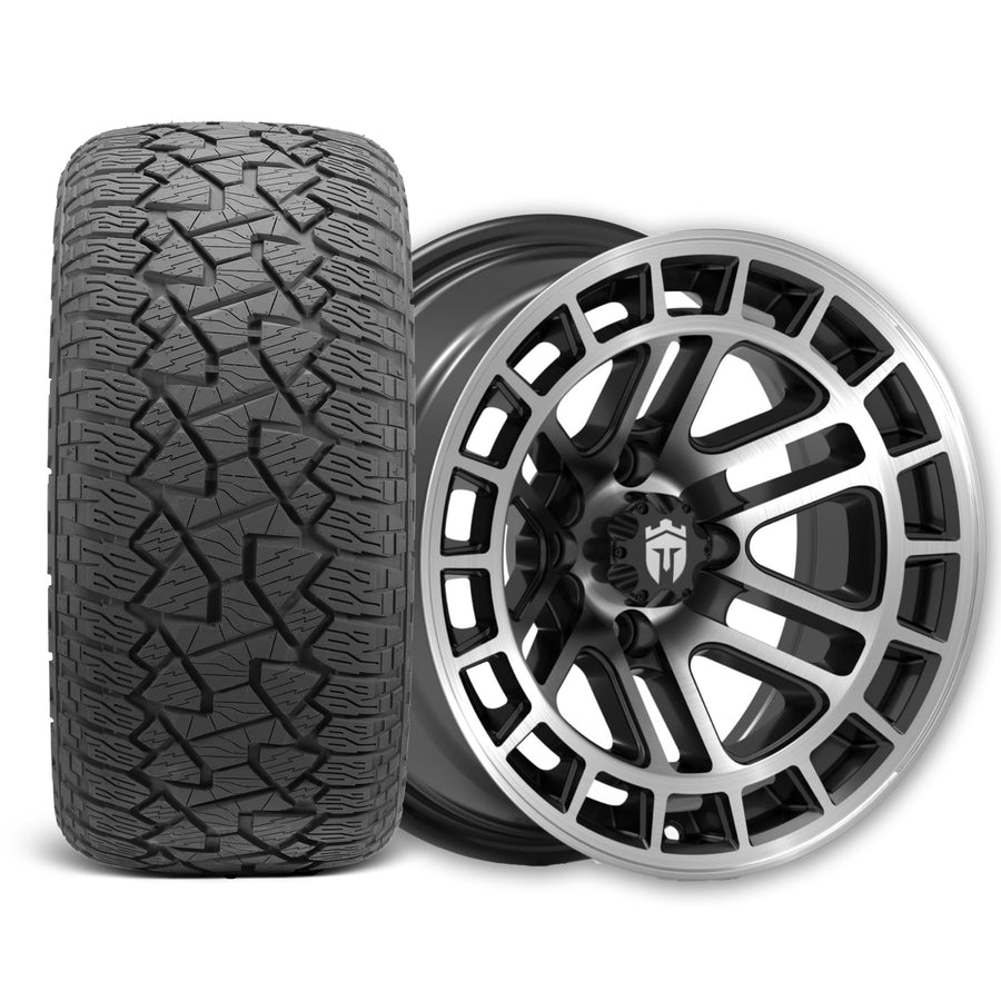 Empire Quest Q1 14x7 Wheel with X Comp Golf A/T Tire