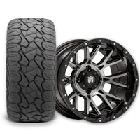 Empire Savage SV6 14x8 Gloss Black Tinted Machined Face Wheel with X Comp Golf X/T Tire